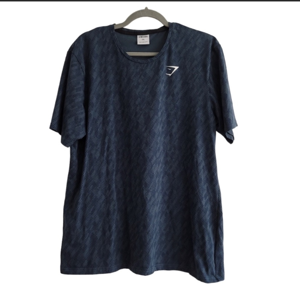 Gymshark Blue Critical Short Sleeve Athletic Shirt